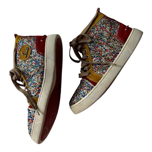 CHRISTIAN LOUBOUTIN BIP BIP WOMAN ORLATO FLAT GLITTER SNEAKERS Size: EU 40, US 9 - Picture 8 of 16